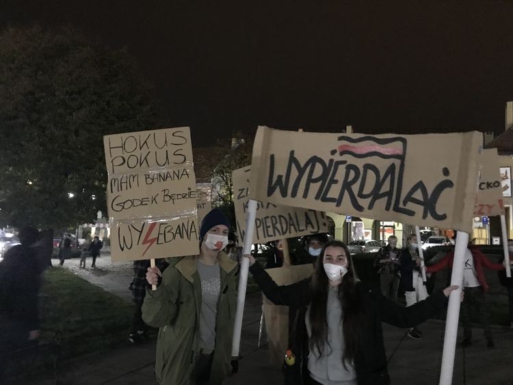 Protest ulicami Wodzisławia. „To jest wojna!”, mk