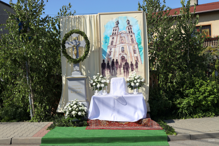Boże Ciało i procesja wiernych w Bazylice w Pszowie, Marek Kolorz