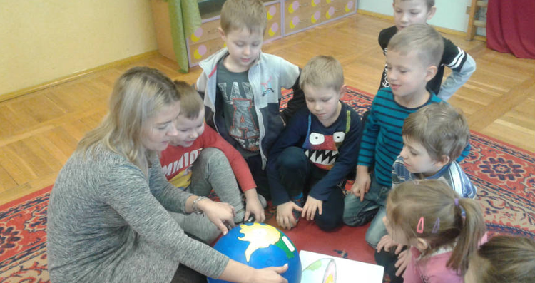 Dzieci z P16 wiedzą już wszystko o naszej planecie, Przedszkole nr 16 w Wodzisławiu Śląskim