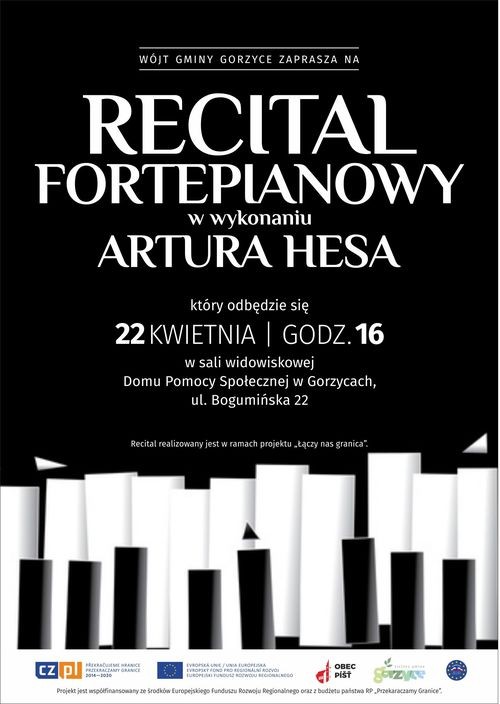 Artur Hes zagra recital fortepianowy w Gorzycach, UM Gorzyce