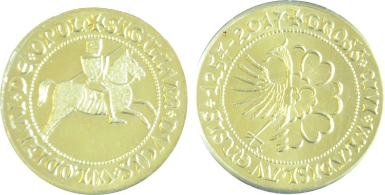 Jest pamiątkowa moneta wodzisławska na 760-lecie miasta, mat. prasowe