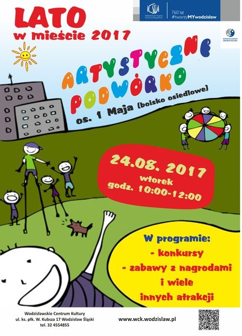 Wodzisław: festyn dla dzieci na osiedlu 1 Maja na zakończenie wakacji, Wodzisławskie Centrum Kultury