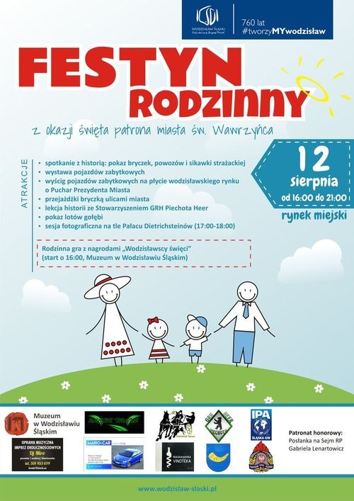 Przed nami festyn rodzinny w Wodzisławiu z okazji święta patrona miasta, UM Wodzisławia Śląskiego