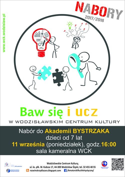 Baw się i ucz! W WCK ruszają nowe zajęcia dla dzieci, Wodzisławskie Centrum Kultury