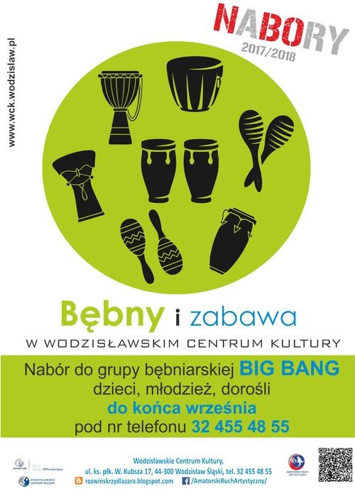 W WCK startują zajęcia w rytmie bębnów, Wodzisławskie Centrum Kultury