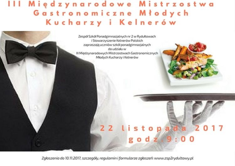 Rydułtowy: młodzi kucharze i kelnerzy pokażą, co potrafią na międzynarodowych mistrzostwach, UM Rydułtowy