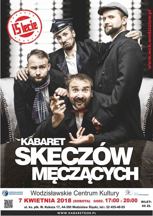 Kabaret Skeczów Męczących wystąpi z nowym programem w WCK, Wodzisławskie Centrum Kultury