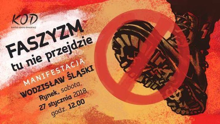 Faszyzm tu nie przejdzie - będzie manifestacja w Wodzisławiu, 