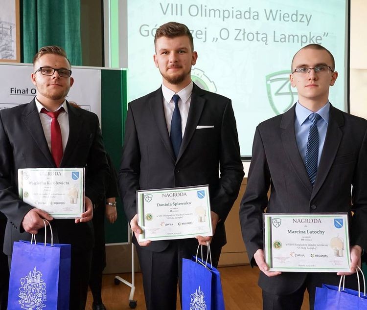 Uczniowie PCKZiU laureatami olimpiady górniczej „O złotą lampkę”, Materiały prasowe