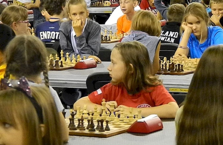 Debiut ośmioletniej szachistki UKS Baszta na MŚ w Mińsku, UKS Baszta