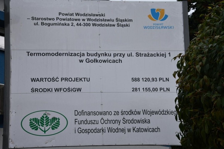 1,2 mln zł na ocieplenie przychodni w Gołkowicach i Kokoszycach, Powiat Wodzisławski