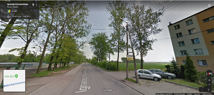 Rozbudowa drogi za ponad 0,5 mln zł w Pszowie, Google maps