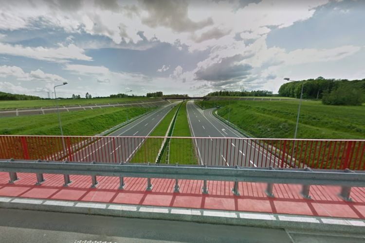 Węzeł Gorzyce jednak dalej otwarty, Google Street View