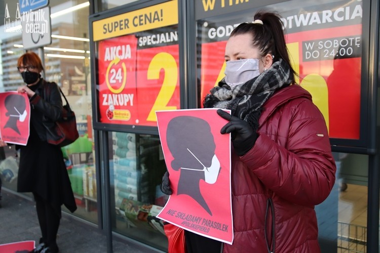 Nie chcą zakazu aborcji. Niecodzienny protest wodzisławianek w Rybniku,  Bartłomiej Furmanowicz