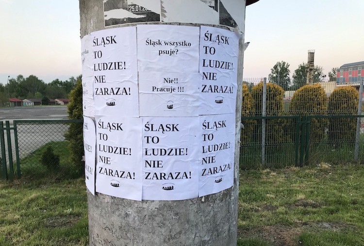 „Śląsk to ludzie! Nie zaraza!” - takie plakaty pojawiły się w Wodzisławiu!, materiały prasowe