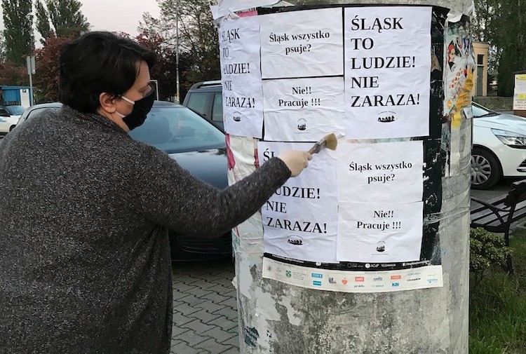 „Śląsk to ludzie! Nie zaraza!” - takie plakaty pojawiły się w Wodzisławiu!, materiały prasowe