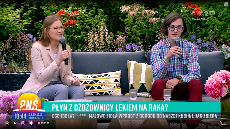 Młody wodzisławianin szuka leku na raka, dziś opowiedział o tym w ogólnopolskiej telewizji, źródło: Pytanie na Śniadanie