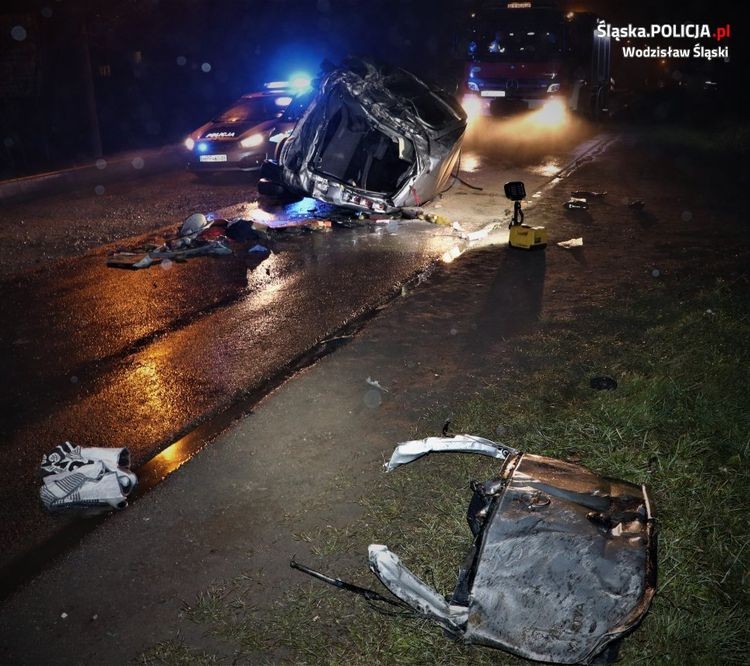 Tragiczny wypadek na Jastrzębskiej. Nie żyje 17-latek, OSP Radlin II