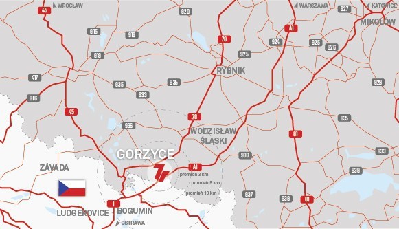 Dwaj deweloperzy planują zbudować wielkie magazyny w Gorzyczkach, 7R