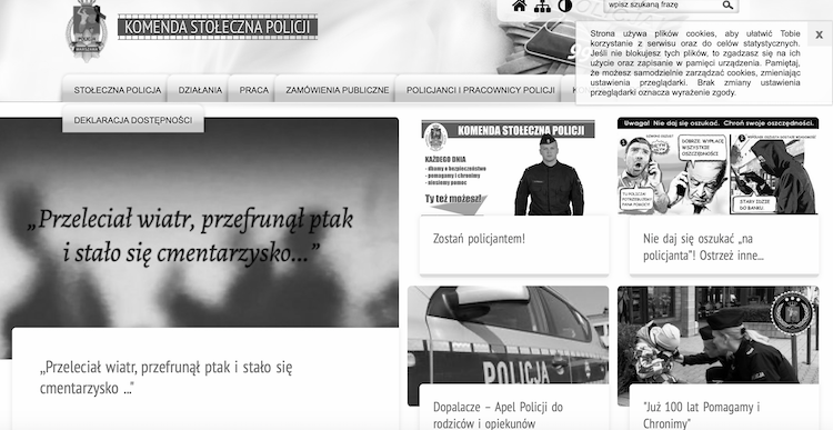 Policjanci w całej Polsce opłakują śmierć kolegi, 