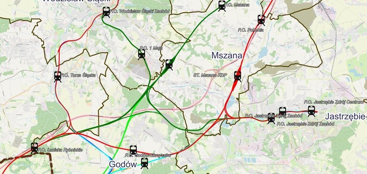 CPK: dwa warianty kolei z Jastrzębia do Wodzisławia, 