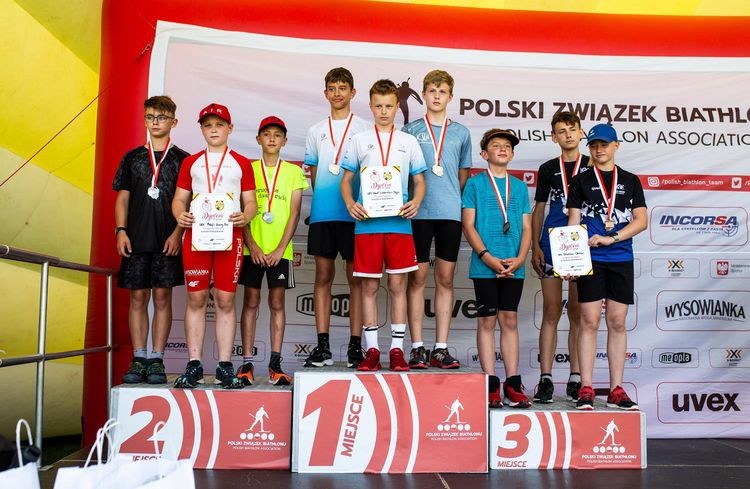 Sukces biathlonistów. Siedem medali Mistrzostw Polski, UKS Strzał Wodzisław