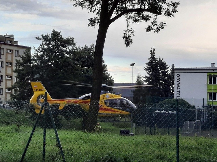 Rydułtowy: Poparzenie dziecka na Orłowcu. Lądował śmigłowiec LPR, Marek Fibic