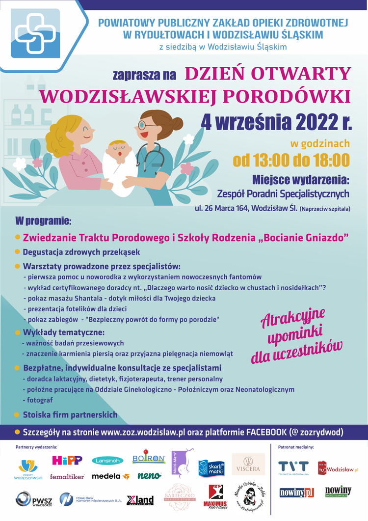 Dzień Promocji Zdrowia – Dzień otwarty porodówki w Wodzisławiu, Powiat Wodzisławski