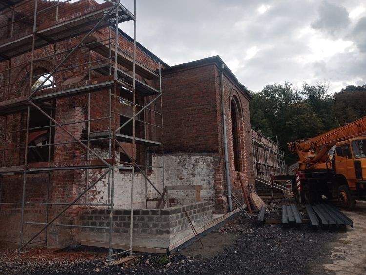 Pszów: ParkAny. Trwają prace remontowe w budynku Szybu Jan (foto), miasto Pszów