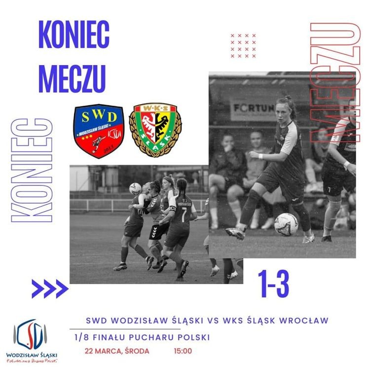 Puchar Polski Kobiet: SWD Wodzisław Śląski przegrywa z Wrocławiem, SWD Wodzisław Śląski