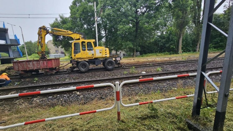 Trwają prace na przystanku 