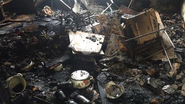 Pożar domu w Gogołowej. Strażacy uratowali psa z płomieni