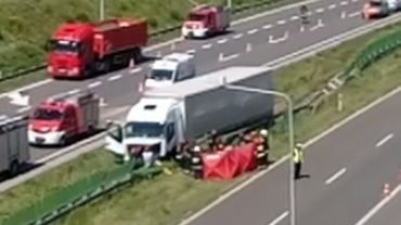 Wypadek na A1 w Mszanie. 35-letni kierowca zmarł