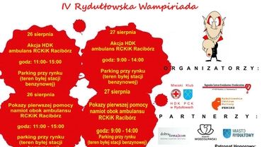 Weź udział w IV Rydułtowskiej Wampiriadzie i oddaj krew