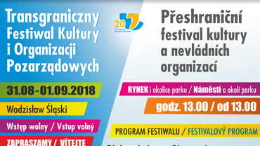 Transgraniczny Festiwal Kultury i Organizacji Pozarządowych wkrótce w Wodzisławiu Śl.
