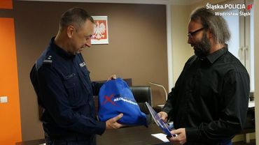 Komendant wodzisławskiej policji podziękował mieszkańcowi za złapanie pijaka