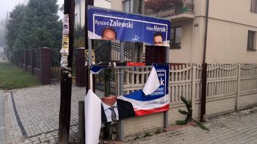 Wodzisław Śląski: zerwane plakaty PiS i Głosu Pokoleń, uszkodzony płot