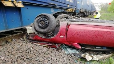 Policja wyjaśnia okoliczności wypadku na przejeździe kolejowym