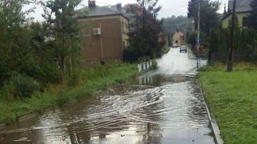 Marklowice, Mszana: ulewa zalała drogi