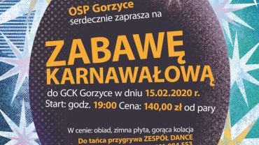 Zabawa karnawałowa w OSP Gorzyce