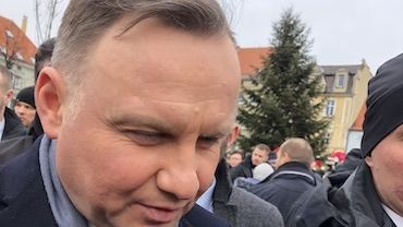 Prezydent Andrzej Duda w Wodzisławiu: zwyciężymy! Gorąco na rynku