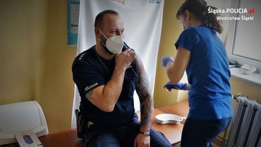 Ruszyły szczepienia policjantów z Wodzisławia Śląskiego