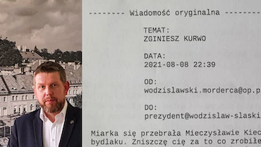 Prezydent Wodzisławia otrzymał anonimowe groźby