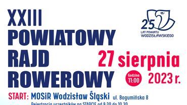 27 sierpnia startuje XXIII Powiatowy Rajd Rowerowy! Właśnie ruszyły zapisy chętnych do wspólnego przemierzenia powiatu na dwóch kółkach