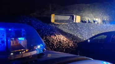 AKTUALIZACJA: Tragedia na hałdzie w Radlinie. Przewróciła się ciężarówka, nie żyje kierowca