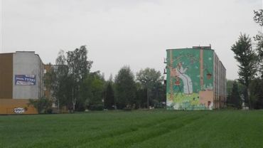 Mural na osiedlu Tytki w Pszowie