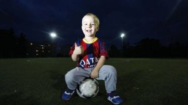 4,5-letni Kacper z Rydułtów czaruje piłką