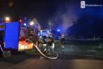 7 zastępów straży pożarnej walczyło z pożarem stodoły w Turzy Śl., 