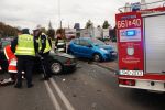 Wypadek na Bogumińskiej w Wodzisławiu. Sześć osób trafiło do szpitala, Policja Wodzisław