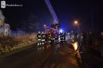 Pożar byłego PGR-u w Turzy Śląskiej. Strażacy walczyli z ogniem przez całą noc, 